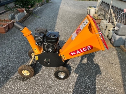 ハイガー公式 エンジン粉砕機 ウッドチッパー 家庭用 竹 木 枝 7馬力