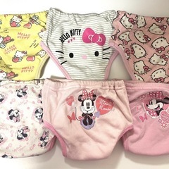 トレーニングパンツ 6枚セット 90cm 3層　女の子 ハローキティ＆ミニーの画像