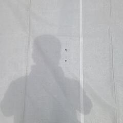 防炎シート4.4×5.5m日除け、解体現場にの画像