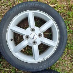 スズキ Kei ワークス 15インチ 純正ホイール 4.5J 4H PCD100 インセット 50の画像