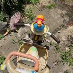 くまのプーさん　帆付き三輪車の画像