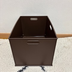 カラーボックス　ダークブラウンの画像