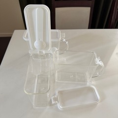 中古調味料入れ☆スリムタイプ☆ホワイト白の画像