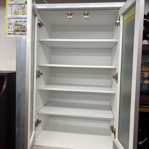 値下げしました‼️配達可【食器棚】【ニトリ】クリーニング済み【管理番号11607】金