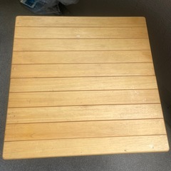木製　折りたたみテーブル　高さ60ｃｍ　の画像