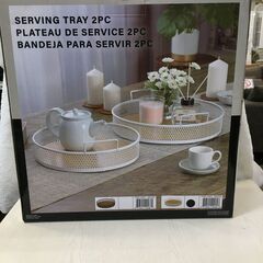 海外・日本製品のサルベージ品　SERVING  TRAY2個セットの画像
