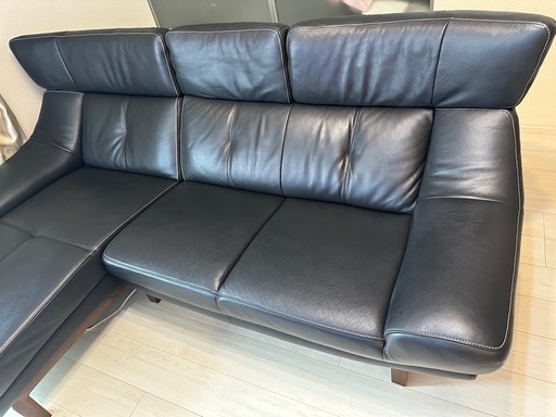 美品❣️カリモク家具ソファ L字 ３人掛け