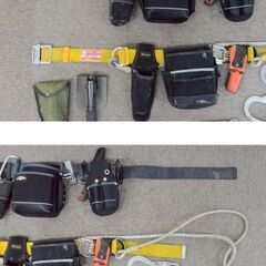 在庫のこり1セット！★限定入荷★掘り出し物！FUJII-DENKO 藤井電工 TSUYORON LSA Safety Belt 安全ベルト E-Value TOOL BAG＆BUCKET SERIES など 作業服 小物 安全帯 まとめの画像