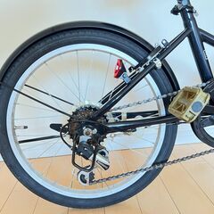 THREE STONE 折りたたみ自転車20インチ シマノ外装6段変速　引取専用①の画像