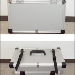 在庫のこり1点！★限定入荷★掘り出し物！メーカー不明 縦約24.5cm 横約42cm 高さ約32cm 日本製 アルミケース カメラケース 鍵付の画像