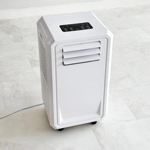 【美品】ポータブルエアコン 冷風除湿送風 窓パネル排気ダクト不要！