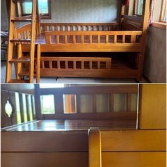 子供用3段ベットの画像