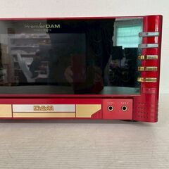 【第一興商】プレミアDAM DAM-XG1000Ⅱ 中古 カラオケ機器 業務用 レッド カラオケ本体 ダム 通電確認済 通信カラオケ Y1886の画像