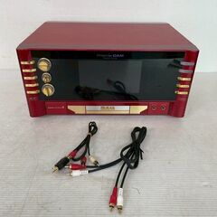 【第一興商】プレミアDAM DAM-XG1000Ⅱ 中古 カラオケ機器 業務用 レッド カラオケ本体 ダム 通電確認済 通信カラオケ Y1886の画像