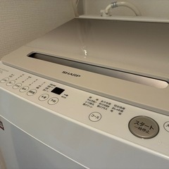SHARPの縦型洗濯機 8.0kg 2024年度製の画像