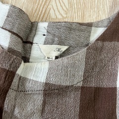 【美品】チェックチュニック　ガーゼ素材の画像