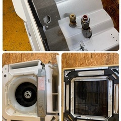 a(7375) ダイキン パッケージエアコン 天カセ ツイン 4方向 4馬力 FHCP112EG リモコン付 3相200V 2018年 ３口発送 直接お引き取り歓迎 大阪の画像