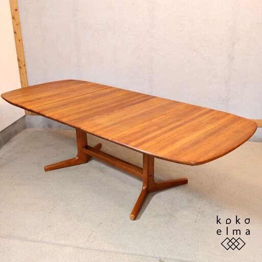 d-scan ディースキャン チーク材 伸長式 ダイニングテーブル エクステ チーク材の原産地シンガポールで製造していたデンマークの家具メーカー