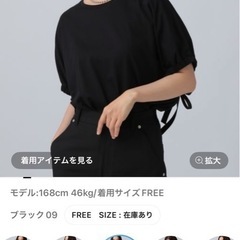 LEPSIM袖リボンカットソーの画像