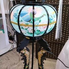0718-260 美品　盆提灯　回転付の画像