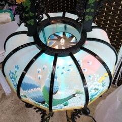 0718-260 美品　盆提灯　回転付の画像