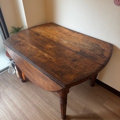 テーブル　アンティーク家具　折りたたみ式の画像