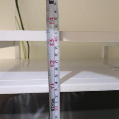 キッチン収納　電子レンジ　ラック　冷蔵庫上　白の画像