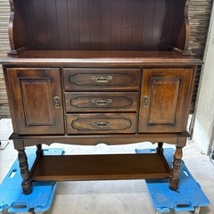 【福岡】【美品】カリモク karimoku 飾り棚 アンティーク ヴィンテージの画像