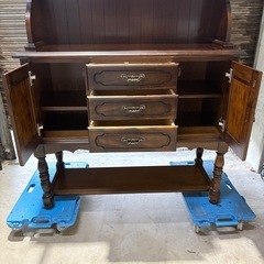 【福岡】【美品】カリモク karimoku 飾り棚 アンティーク ヴィンテージの画像