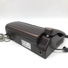 ss7647 シャープ FAX電話 UX-600CL-T ブラウン 親機のみ SHARP 家庭用 デジタルコードレス ファックス fappy ファッピィ 茶 固定電話 大画面 ホワイト液晶 普通紙 FAX電話 中古の画像
