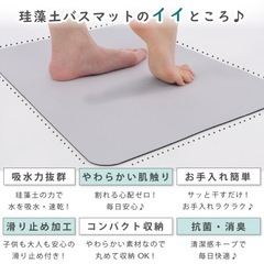 珪藻土マット　2枚の画像