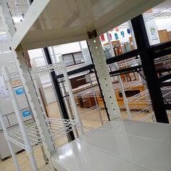 リユースのサカイ太田店　値下げしました。★ジモティ割あり★  メタルラック ホワイト H150.5×D30.5×W61 クリーニング済み OJ10174の画像