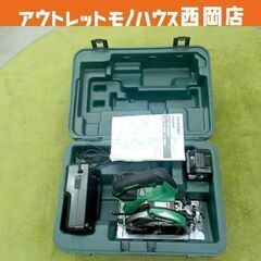 美品 HIKOKI コードレス丸のこ C18DBL(LXPK) 125mm 18V 緑 ＭＶ電池搭載品 充電器・電池1個付 ハイコーキ 西岡店の画像