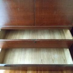 あげます11/18まで！ロング丈収納◯昭和レトロ洋服たんすカギつきの画像