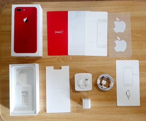 iPhone 8 Plus (PRODUCT)RED空箱& 付属品付き (roza) 河内天美の
