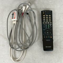 【SHARP】 シャープ 液晶カラーテレビ LC-19K3 19インチ 2010年製 リモコン付 動作確認済 AQUOS HDMI 映像機器 生活家電 ブラック A0080の画像