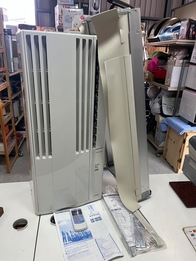 CORONA コロナ 窓用エアコン CW-1824R 2024年製 リモコン•窓枠