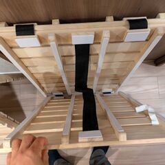 セミダブル用すのこワンセット（三つ折り×2）の画像