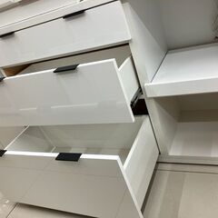 ★「ジモティを見た」で5％OFF★No.1804🎶NITORI🎶ニトリ　エトナ🎶レンジボード🎶ホワイト🎶キッチンカウンターの画像