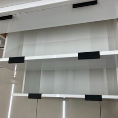 ★「ジモティを見た」で5％OFF★No.1804🎶NITORI🎶ニトリ　エトナ🎶レンジボード🎶ホワイト🎶キッチンカウンターの画像