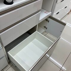 ★「ジモティを見た」で5％OFF★No.2426🍧NITORI🍧ニトリ🍧レンジボード🍧ホワイト🍧キッチンカウンターの画像