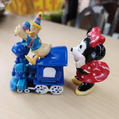 🌈東京ディズニーランド ミニー陶器 ドナルドプルバックカー セット 初期 レトロの画像