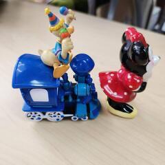 🌈東京ディズニーランド ミニー陶器 ドナルドプルバックカー セット 初期 レトロの画像