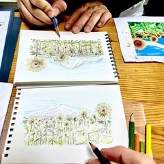 【風景画など】社会人･学生向け絵画教室 🎨《デッサン・水彩･色鉛筆画･パース》新しい趣味に♪【武庫之荘･塚口】⭐️尼崎･上ノ島SALON 絵画教室の画像