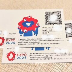 ★ 大阪・関西万博チケット ２枚セット ★ パビリオン特別抽選付き 送料無料の画像