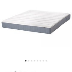 IKEA クイーンサイズ　すのこベッド＆マットレス VESTERÖY ヴェステロイ LYNGÖR リンゴール   の画像