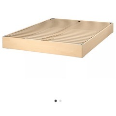 IKEA クイーンサイズ　すのこベッド＆マットレス VESTERÖY ヴェステロイ LYNGÖR リンゴール   の画像