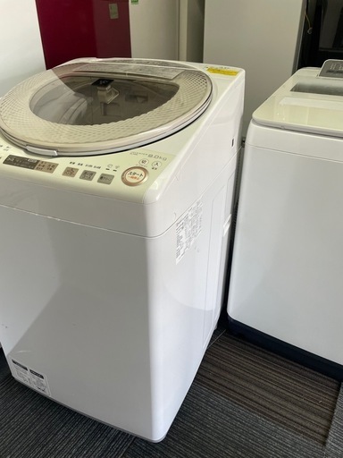 北九州市内配送無料　保証付き ES-TX9A-N 縦型洗濯乾燥機 ゴールド系 [洗濯9.0kg /乾燥4.5kg /ヒーター乾燥(排気