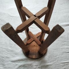 アンティークスツール φ25cm　H48cmの画像