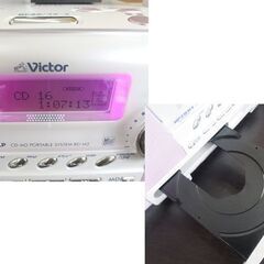 Victor ビクター CD-MDポータブルシステム RD-M2-P CD MD ラジカセ memory 512MB Clavia リモコン付き ダビングOK 札幌 北20条店の画像